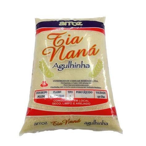 arroz tia nana|Tia naná arroz branco tipo 1 agulhinha (1kg)